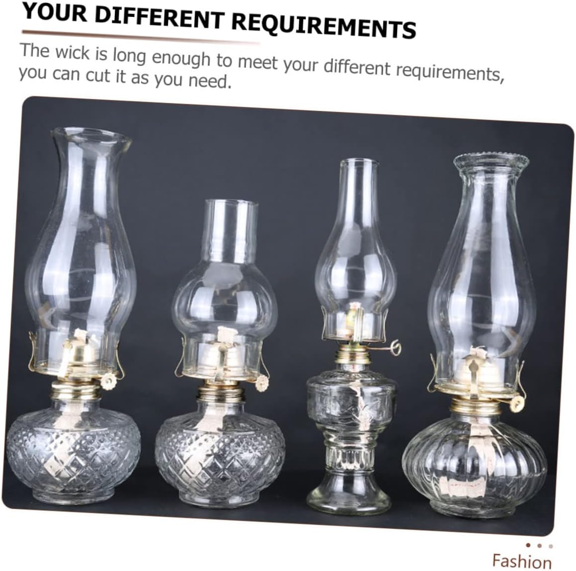 3 Sets Oil Lamp Wick Holder Burner Set Kerosene Lamp Replacement Parts for Vintage Lighting