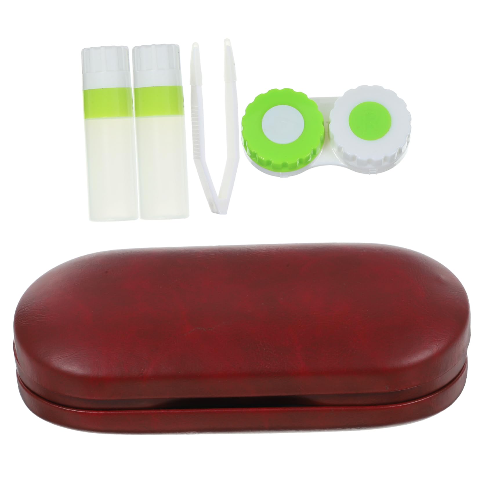 VALICLUD 3 Juegos Estuche De Anteojos Organizador para Llevar Gafas Casos Contenedor De Anteojos Lentes Delicado Estuche para Anteojos Estuches para Gafas Portátiles Rojo Vellón