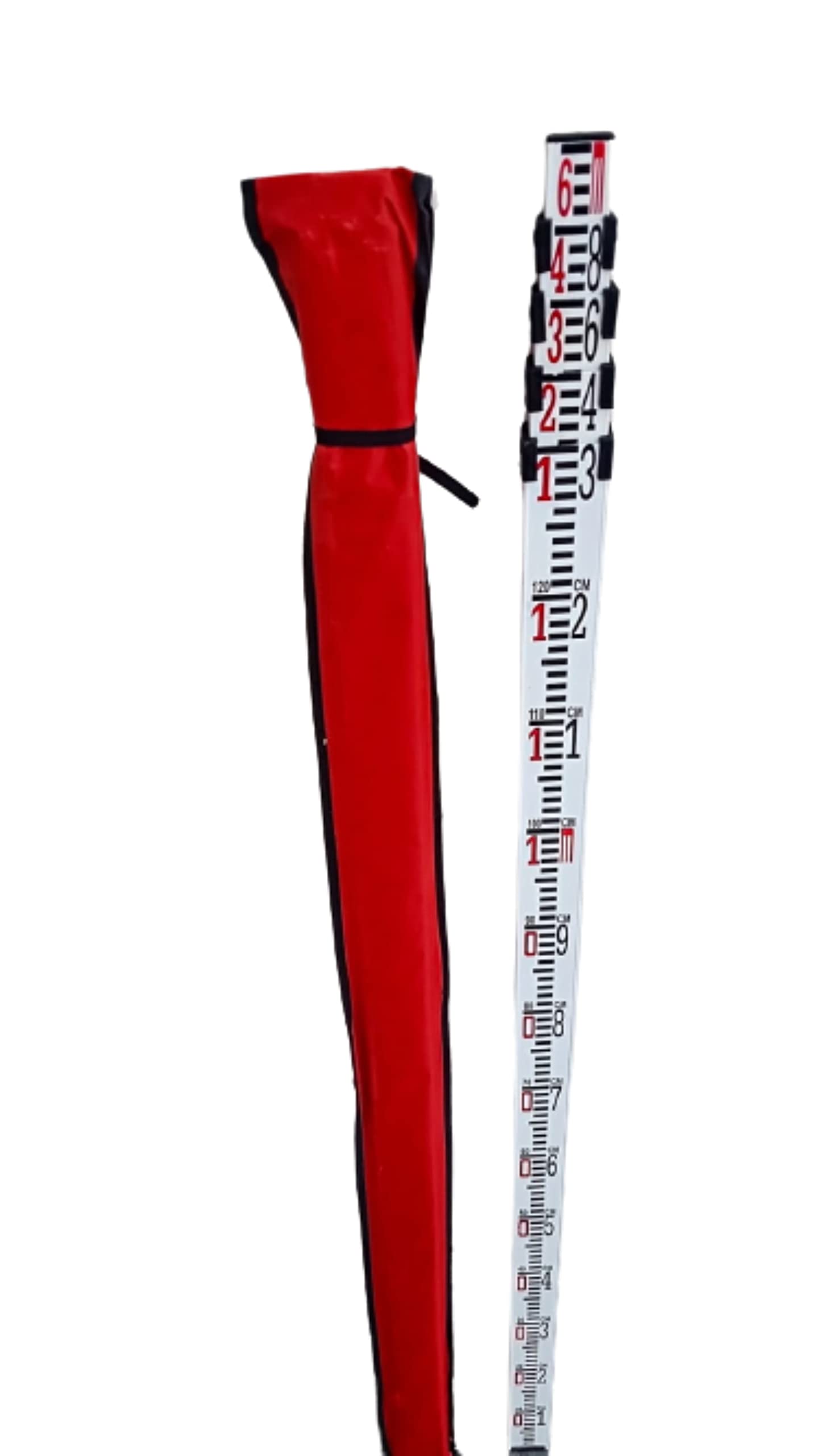 M.I. ENTERPRISE Aluminum Leveling Staff - 6m 5 Sections - Light Weight – Free canvas cover for ease in storage and transportation – for Auto level (6m) (B093TPNTQK) Amazon Price History, Amazon Price Tracker
