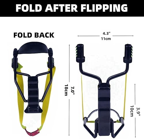 Miniatura 4 de Juego de tirachinas de caza y tiro una pistola de tiro simple pero potente, potentes tirachinas de muñeca para adultos, con lazo resistente, 200