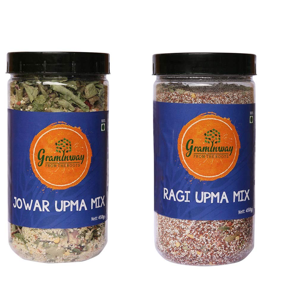 Graminway Jowar Upma & Ragi Upma Mix - 2 x 500gm (B07HFBXLLP) Amazon Price History, Amazon Price Tracker