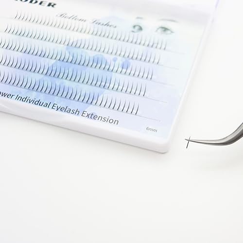 Miniatura 6 de DAODER Kit de extensión de pestañas inferiores con pegamento pestañas individuales naturales de 0236in debajo de pestañas postizas para extensión de