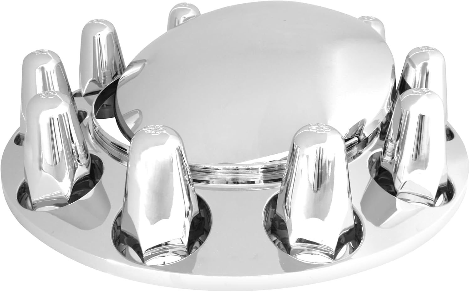 GG Grand General 40131 3 inches Chrome Plated ABS Front Axle Kit w/Push-in 33mm Nut Cover