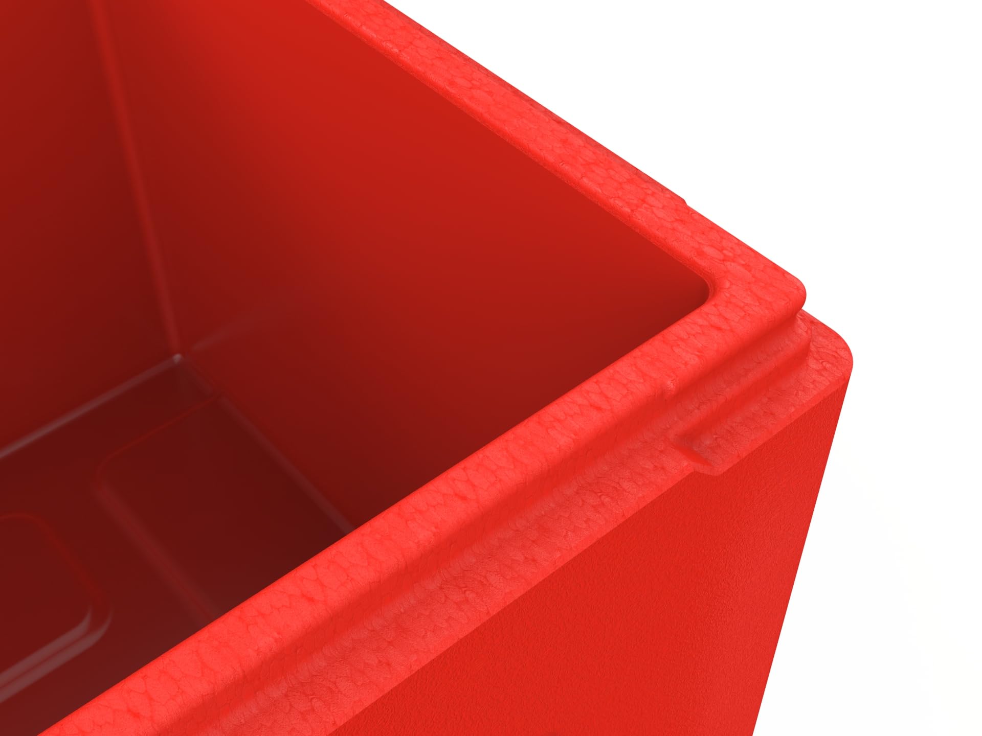 Set da 3 pezzi Professional GN 1/1 rosso 48L – Contenitore termico per cibo, scatola di polistirolo alternativa, contenitore caldo e frigo, igienico, HACCP Ready, resistente a temperature da