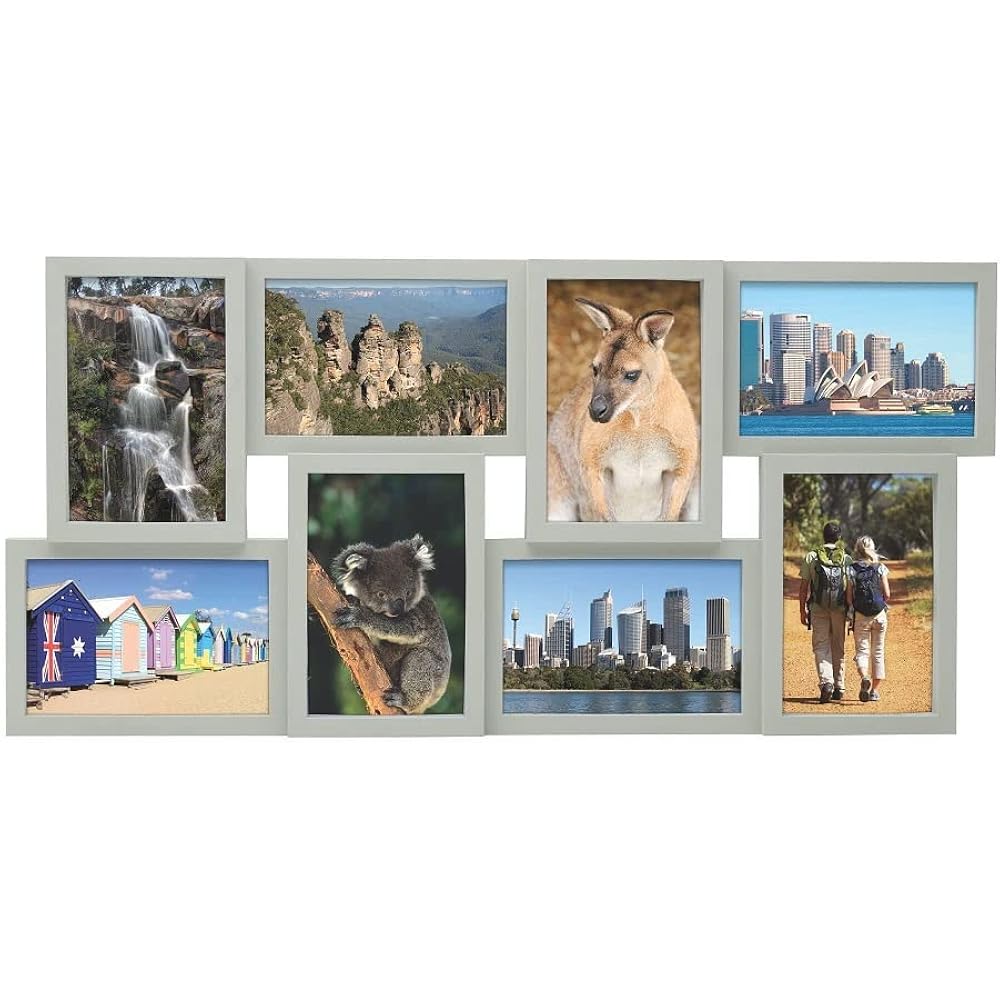 3/mo Finance Melannco 24 x 12 Inch 8 Opening Photo Collage Frame