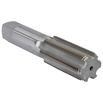 Drill America T/A Series High-Speed Steel Hand Threading Tap, Uncoated (Bright) Finish, Round with Square End Shank, Bottom Chamfer, 1-1/2