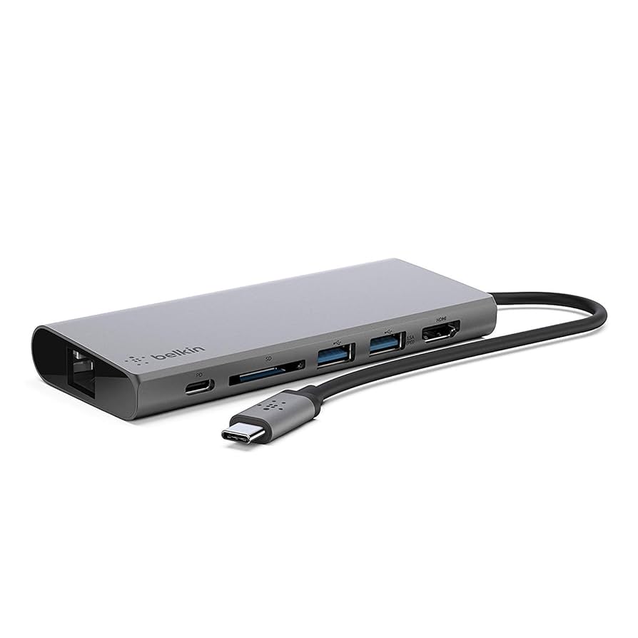 belkin USB-C Multimedia Hub 4K 新品未開封 Amazon.com: Belkin USB-C Hub, 6-in-1 Multi-Port Docking