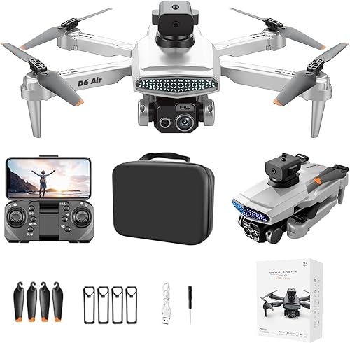 Drone RC Quadcopter con 4k HD Fpv Cámara Tres Lente Wifi Control Remoto Aéreo Drone Multirotors Start Speed Circle Fly Altitude Hold Modo sin cabeza disponible en Yaxa Peru