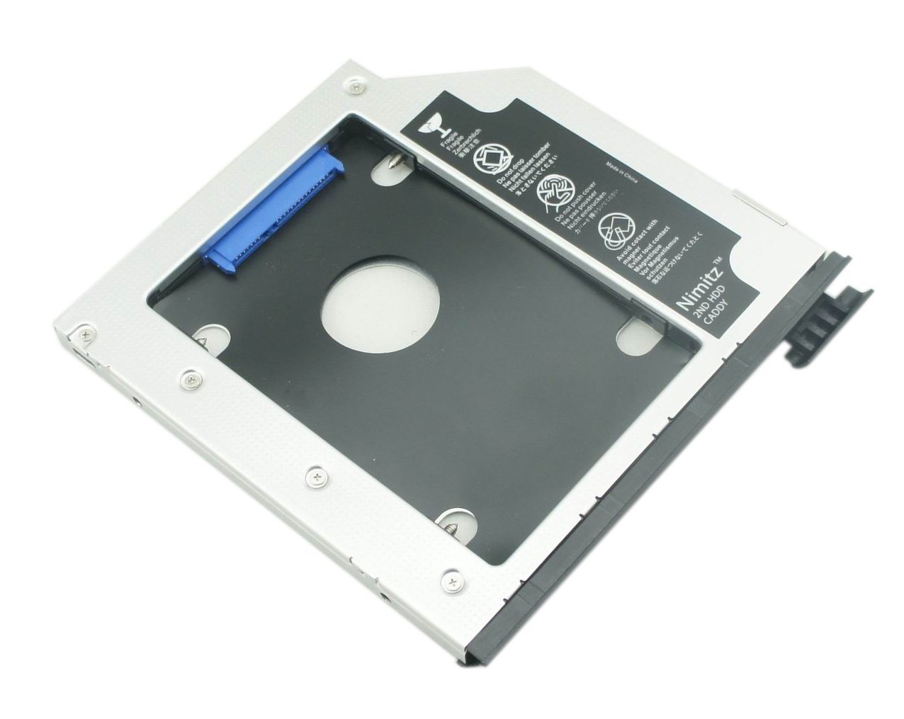 Nimitz 2nd HDD SSD Hard Drive Caddy For Dell Latitude E6440 E6540 with ejector