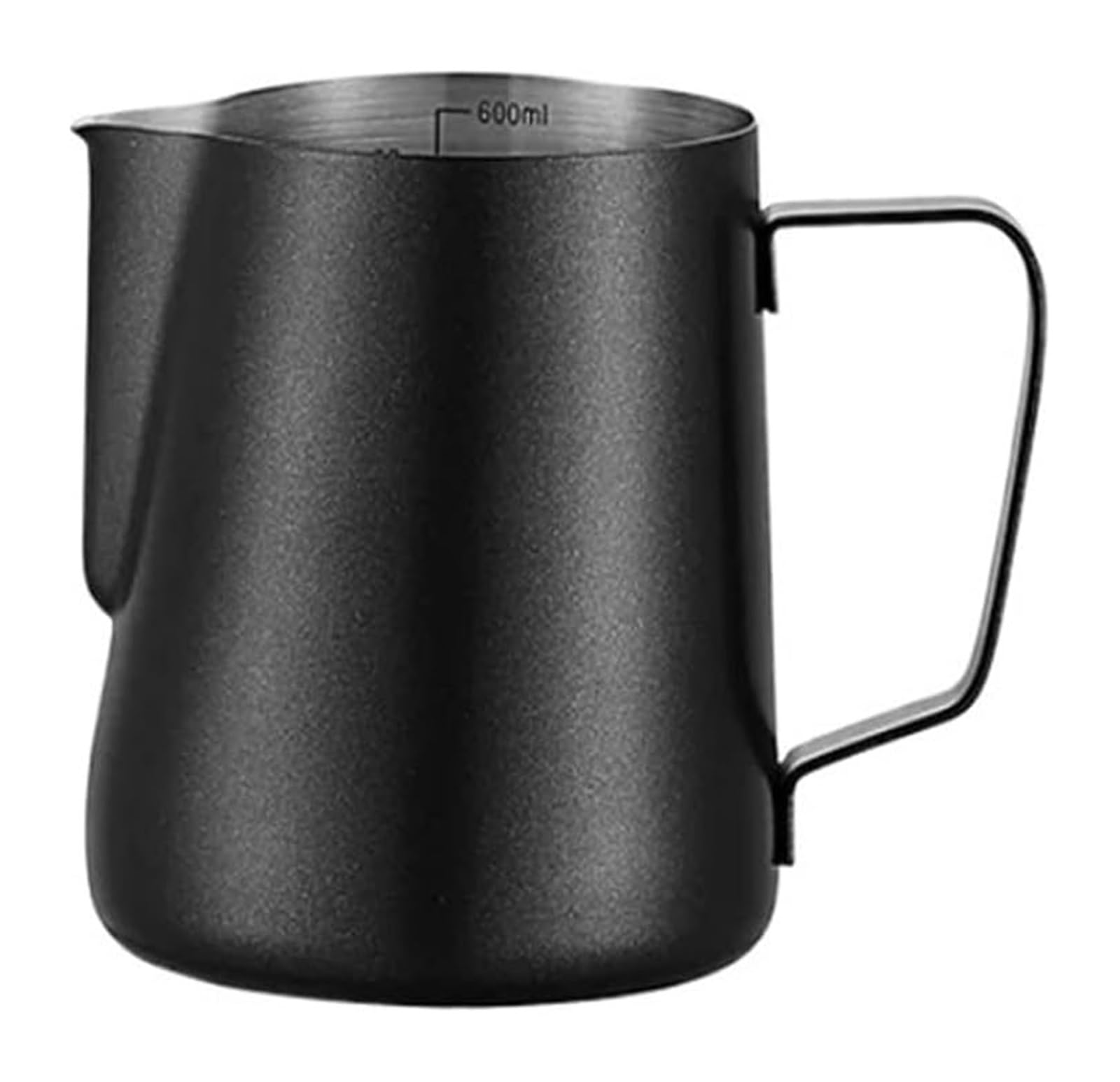 Jarra de espuma de leche, acero inoxidable 304, herramienta profesional de espuma con escala de medición, perfecta para los amantes del arte con leche y el café, duradera y fácil de limpiar