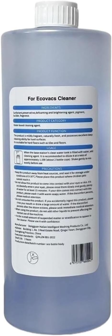 1000ml Pet Deodorizer. Compatible with Ecovacs T50 Max PRO Omni / T80 Omni / T80 MAX Omni / T80 / T80 MAX / X9 Vacuum Cleaners