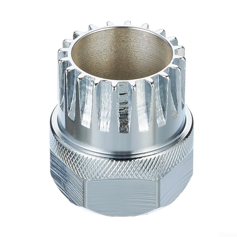 Comgooldool Bike Bottom Bracket Removal Tool 20T Socket Wrench For ISIS for FSA RaceFace Cranksets, Steel Bicycle Spanner For 24Mm Outer Cover Repair