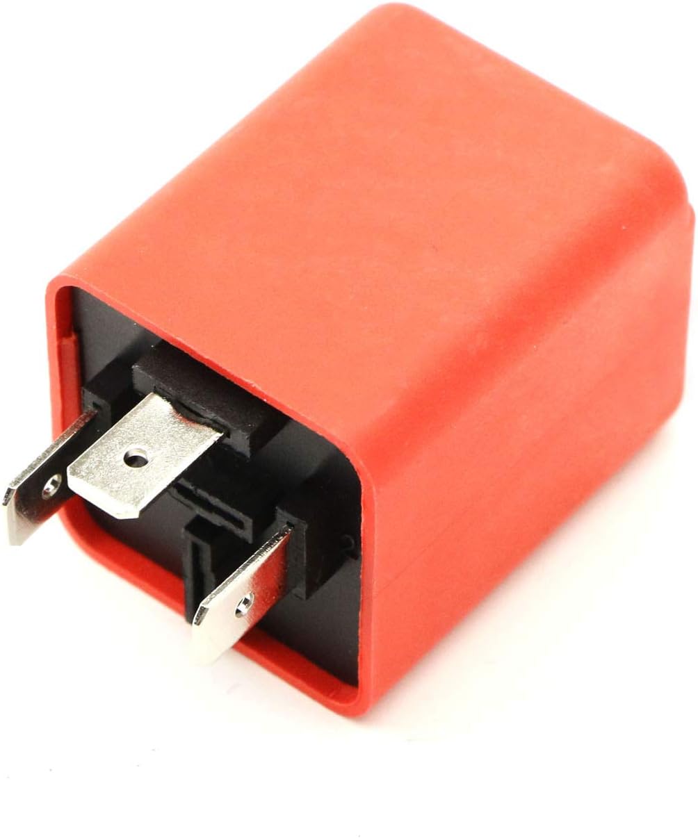 iJDMTOY 3-Pin FLL008 FL3 Electronic LED Flasher Relay Fix Compatible with Car LED Turn Signal Bulbs Hyper Flash Issue