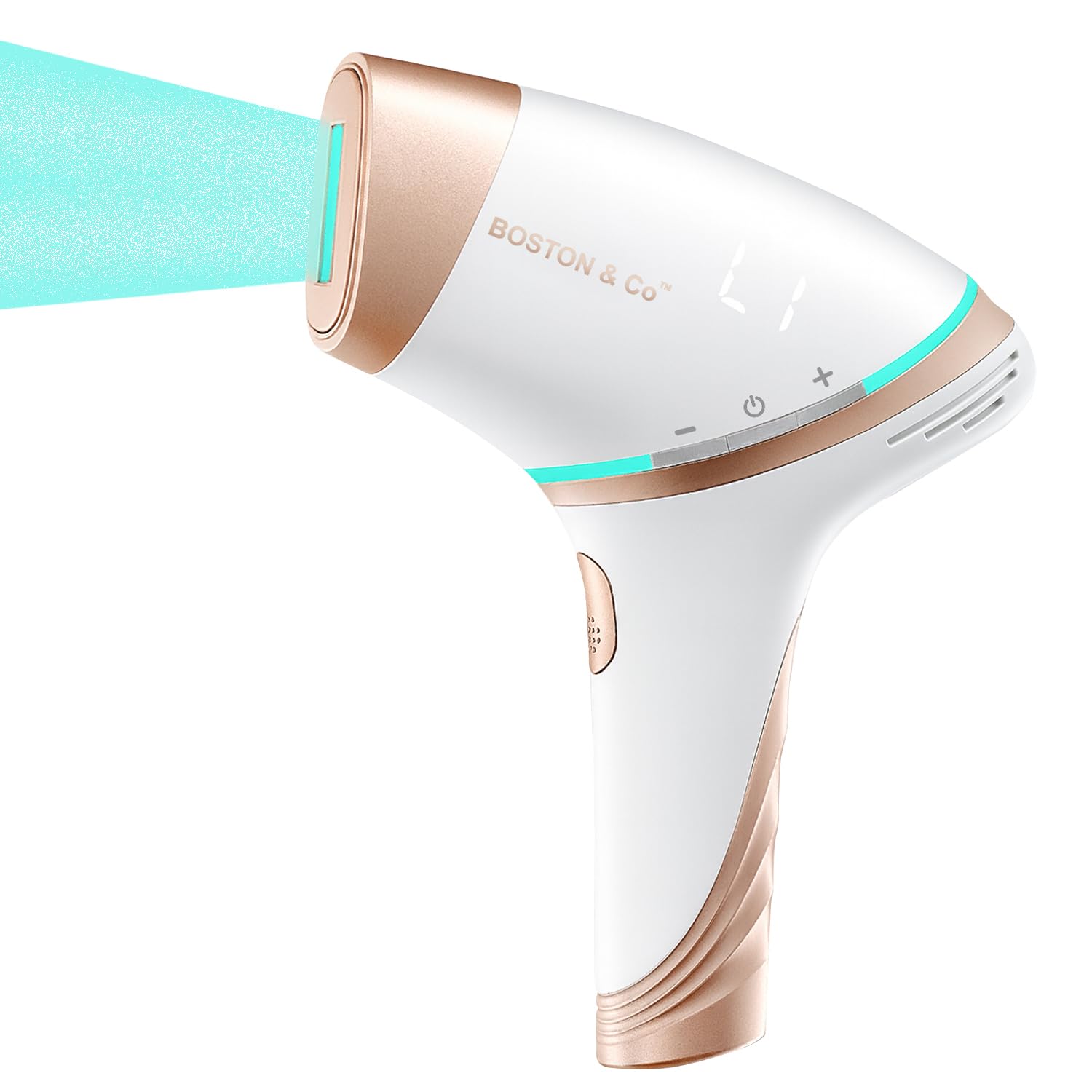Boston & Co. Sapphire Cooling All-In-One IPL Body Hair Removal Device – Painless Laser Epilator for Women & Men, Permanent Hair Reduction for Face, Bikini, Legs, Armpits or Full Body Use
