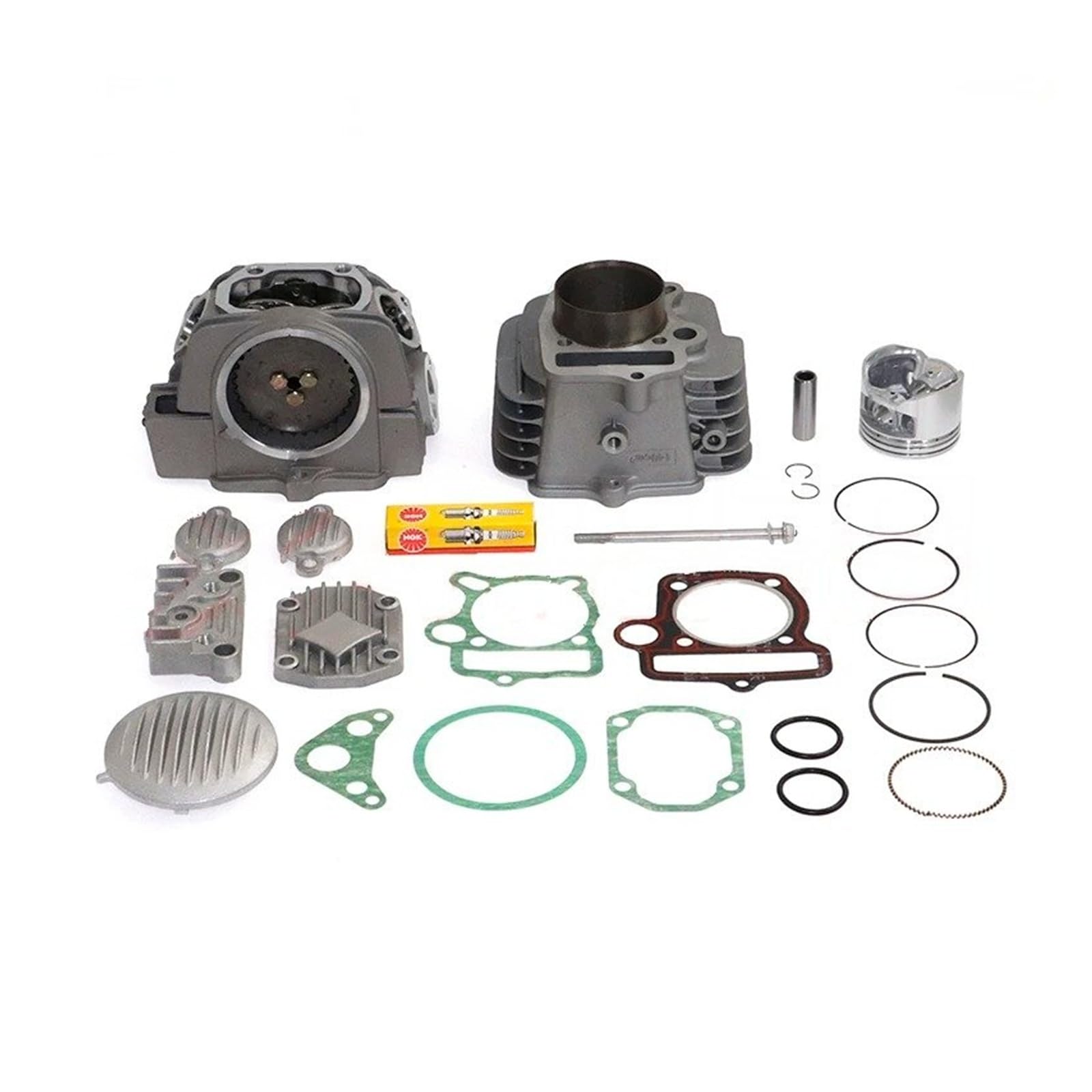 Motocicleta Kit Pistón Cilindro Para YinXiang Para 140cc Para YX140 Para 1P56FMJ Para Motor Horizontal Dirt Pit Bike ATV Quad Culata Y Cuerpo De Cilindro 56 Mm