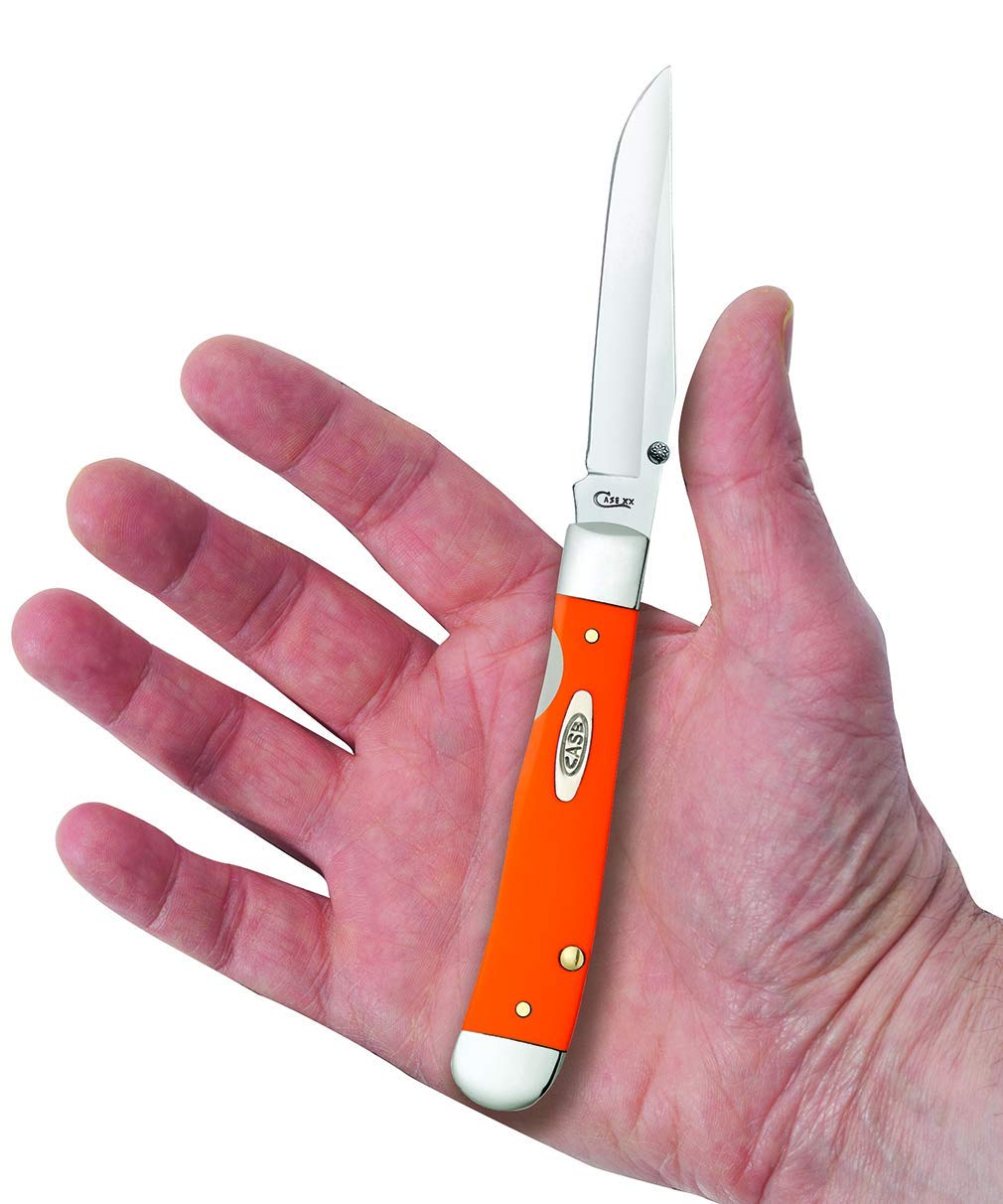 CASE XX WR Pocket Knife Kickstart Trapperlock A/O Orange Synthetic