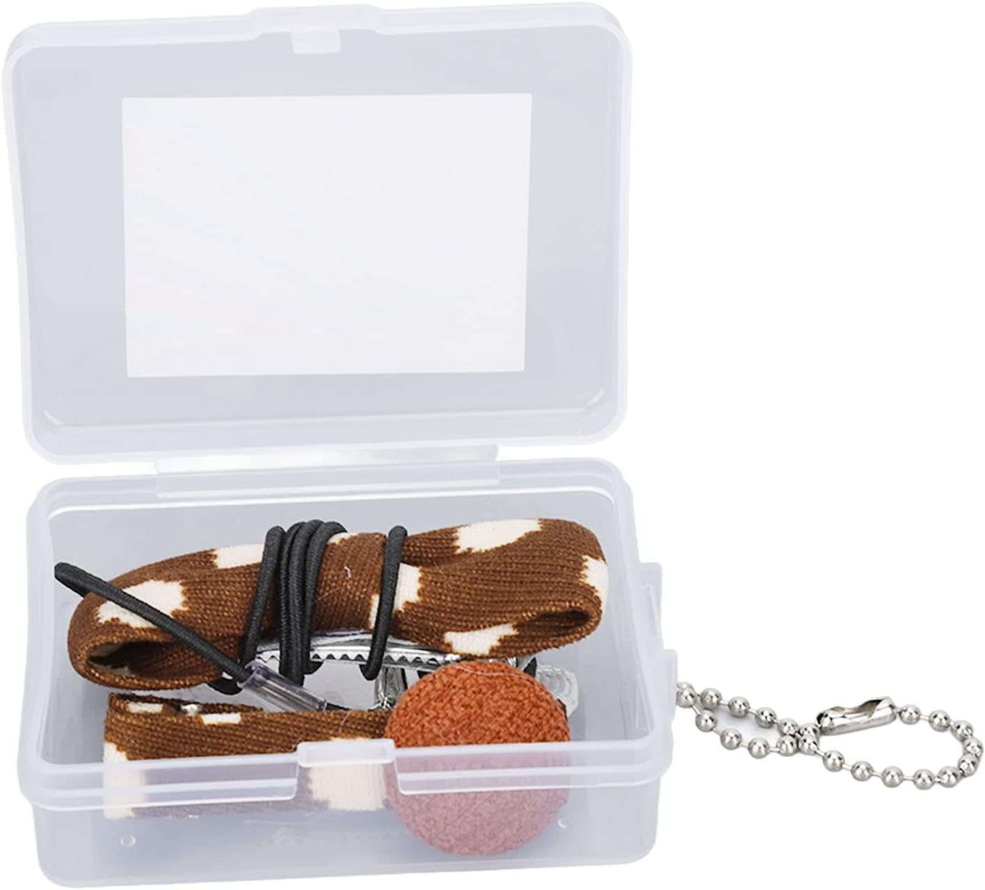 Hearing Aid Clips, Hearing Aid Rope Bowknot Shaped Coffee Silicone Prevent Fall Off for Travel