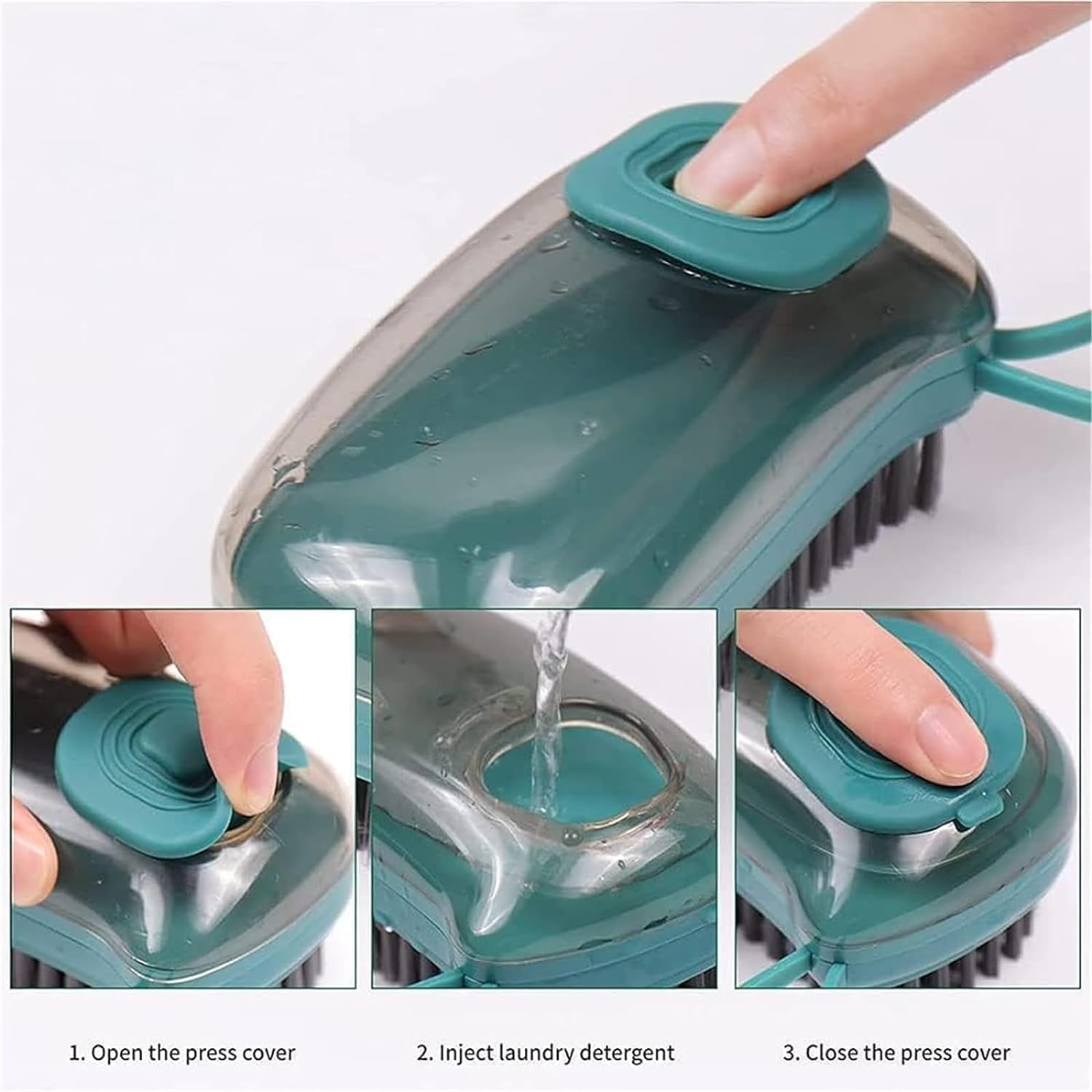 Shoe Brush - Effective Cleaning Brush for Clothes, Shoes, Carpets, and Kitchen with Soap Dispensing Feature