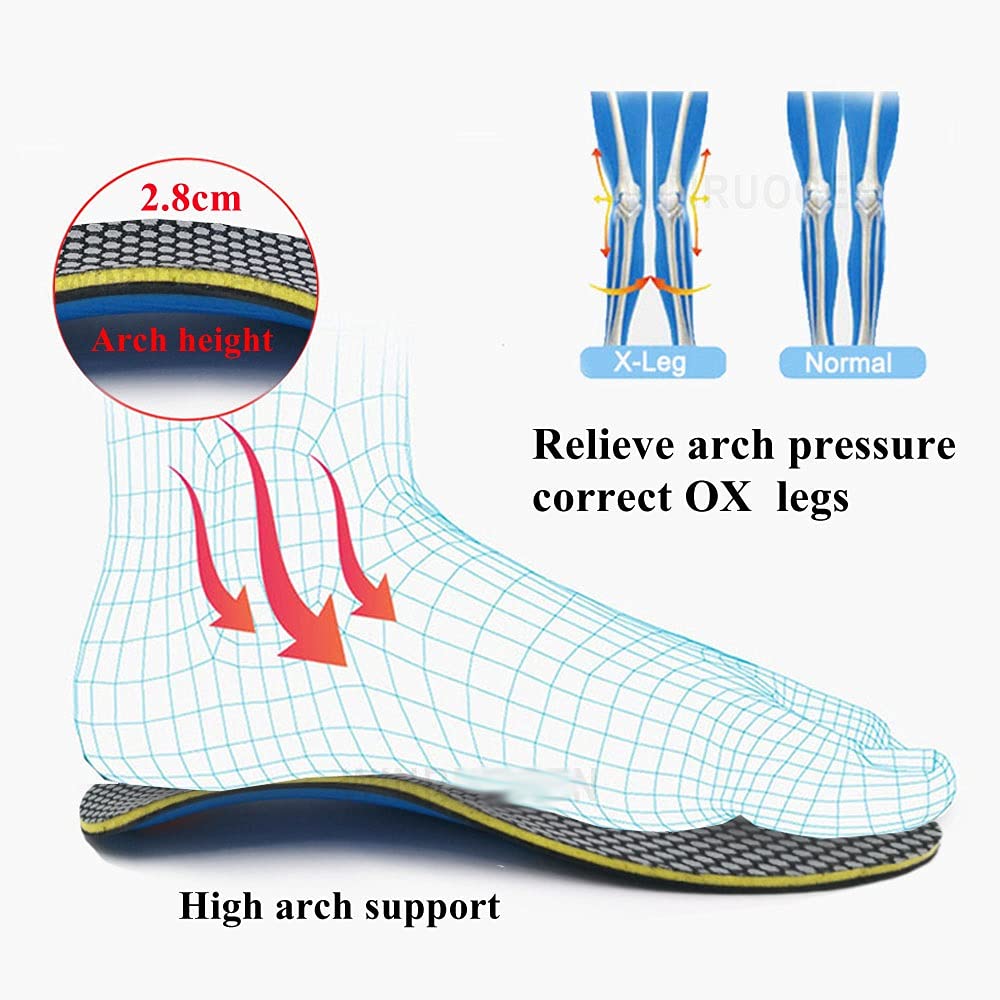 Eva Bambini Bambini Piedi Flat Feet Correzione Supporto Solette Pastiglie Correzione Correzione Piedi di Sanità Cura Inserisci Scarpe Sport Scarpe Pad Strumento(S EU 35-40)