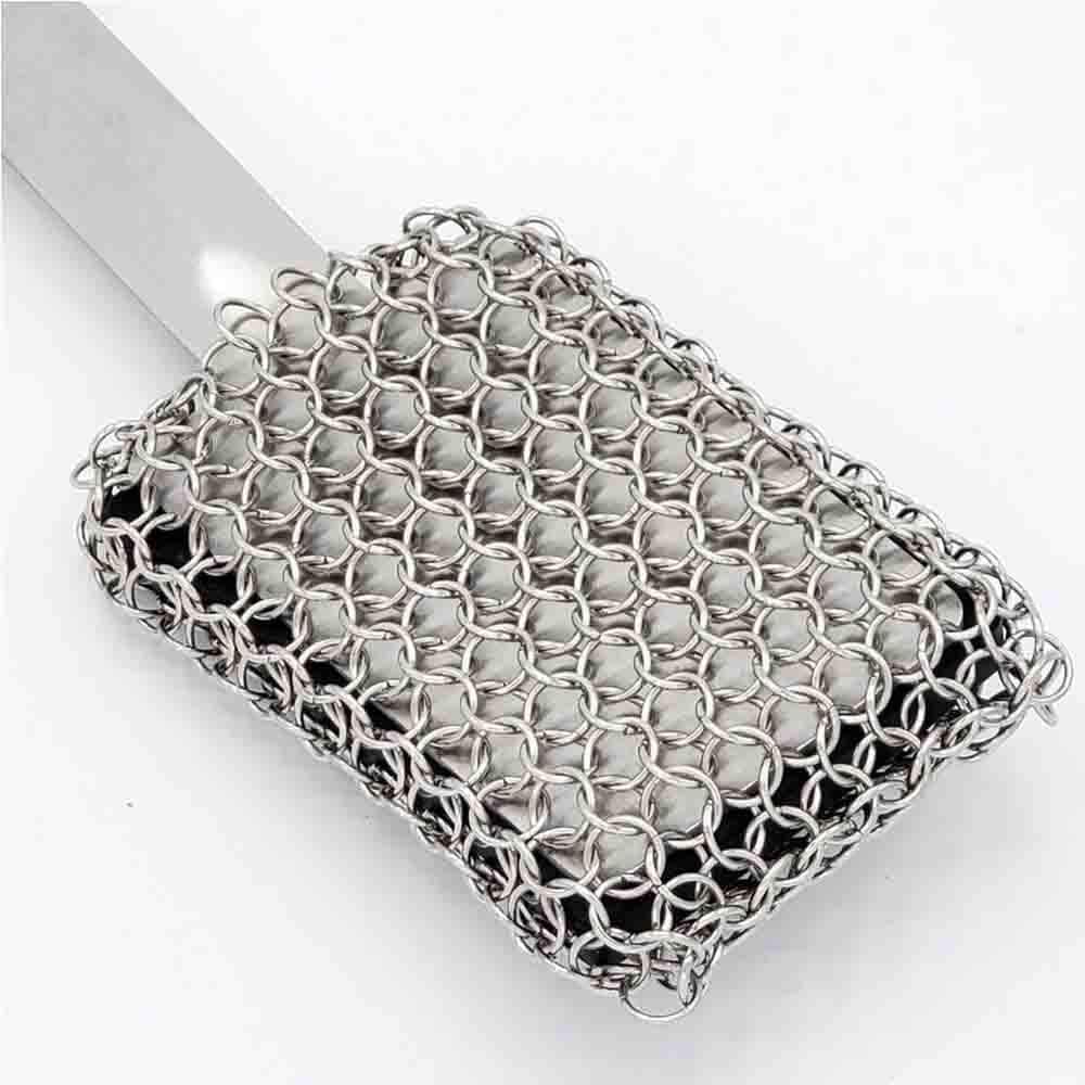 BBQ Dragon Bristle Free Chainmail Grill Brush-Best Safe Cleaning Brush with Heavy – Duty Stainless Steel BBQ Scraper, Safe Grill Accessories for Charcoal Grill/Porcelain, Finest Gift for Grill Guys. : Patio, Lawn & Garden