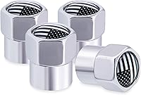 Vista 28 de 4 piezas de tapas de válvula de rueda con estilo de pico coloridas, válvula de rueda de aleación de aluminio, cubiertas universales de válvula