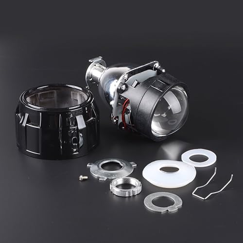 Miniatura 5 de AMOPA Juego de 2 lentes LHD de 2.5 pulgadas con proyector de bixenón y luz de cabeza de haz alto y bajo, kit de lámpara H1 H4 H7 H11 H13 9005 9006