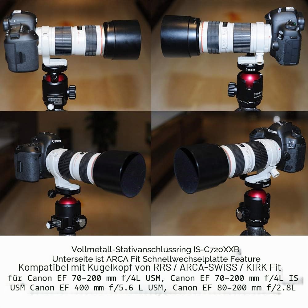Metall Lens Objektiv Stativ Halterungs Ring Stativschelle für Kanone Canon EF 70-200mm f/4L USM, EF 70-200mm f/4L is USM, EF 400mm f/5.6 L USM, EF 80-200mm f/2.8L Lens