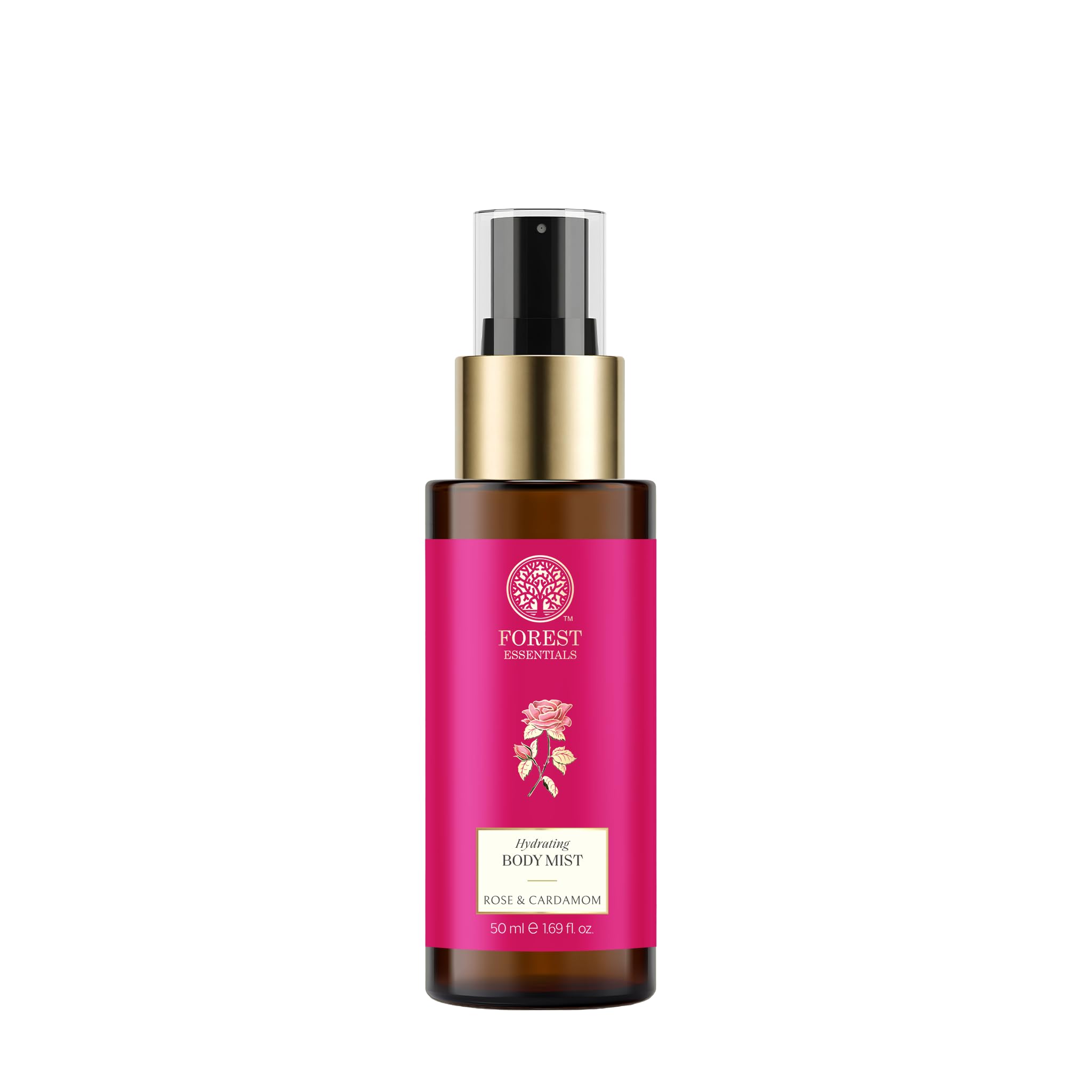 Forest Essentials Fragrant Body Mist Rose & Cardamom | Aloe Vera juice infused Perfume Spray to keep Skin Scented & Hydrated Through the Day-picture-52