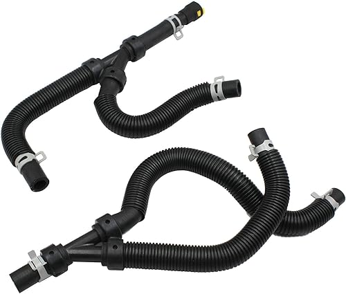 LOSTAR Conjunto de manguera de calentador HVAC para Chrysler Town & Country, Dodge Grand Caravan, Volkswagen Routan 626-307, 4677603AB, 4677603AC