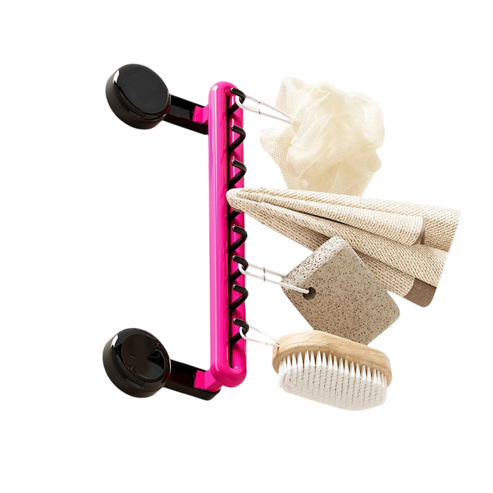 Msioytog Multipurpose Adhesive Hook for Smooth Surfaces Like Tiles Glass Ideal for Renters 33cm Height Adhesive Hook