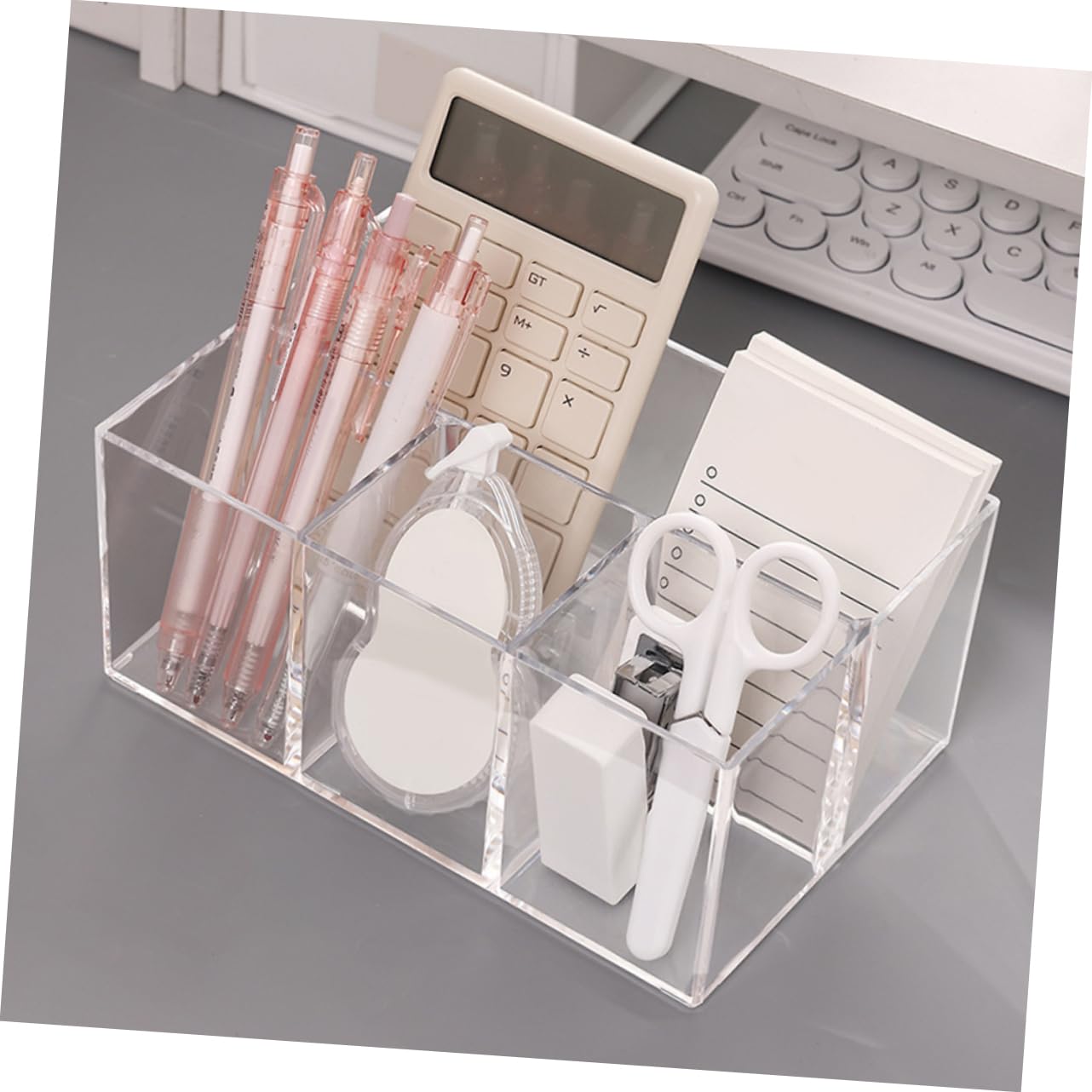 Gatuida 3stücke Makeup Pinsel Mit Fächern Transparente Aufbewahrung Für Stifte Und Kosmetik Multifunktionaler Organizer Für Schreibtisch Und Kosmetikbereich