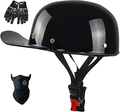 Gorra de béisbol, casco de motocicleta, aprobado por DOT, estilo vintage, cara abierta, unisex, para adultos, medios cascos para scooter,