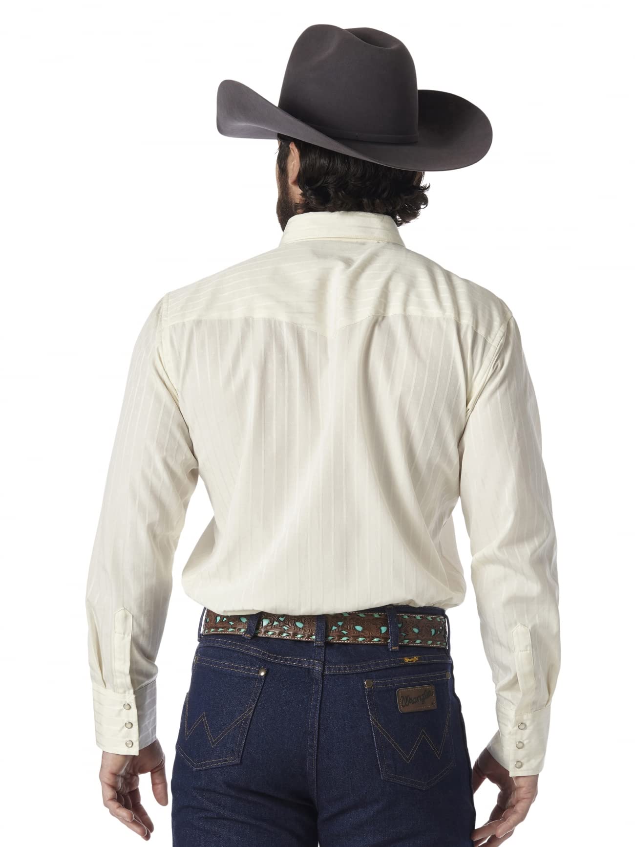 Męska sportowa koszula Wrangler Western z długimi rękawami i dwiema kieszeniami na zatrzaski