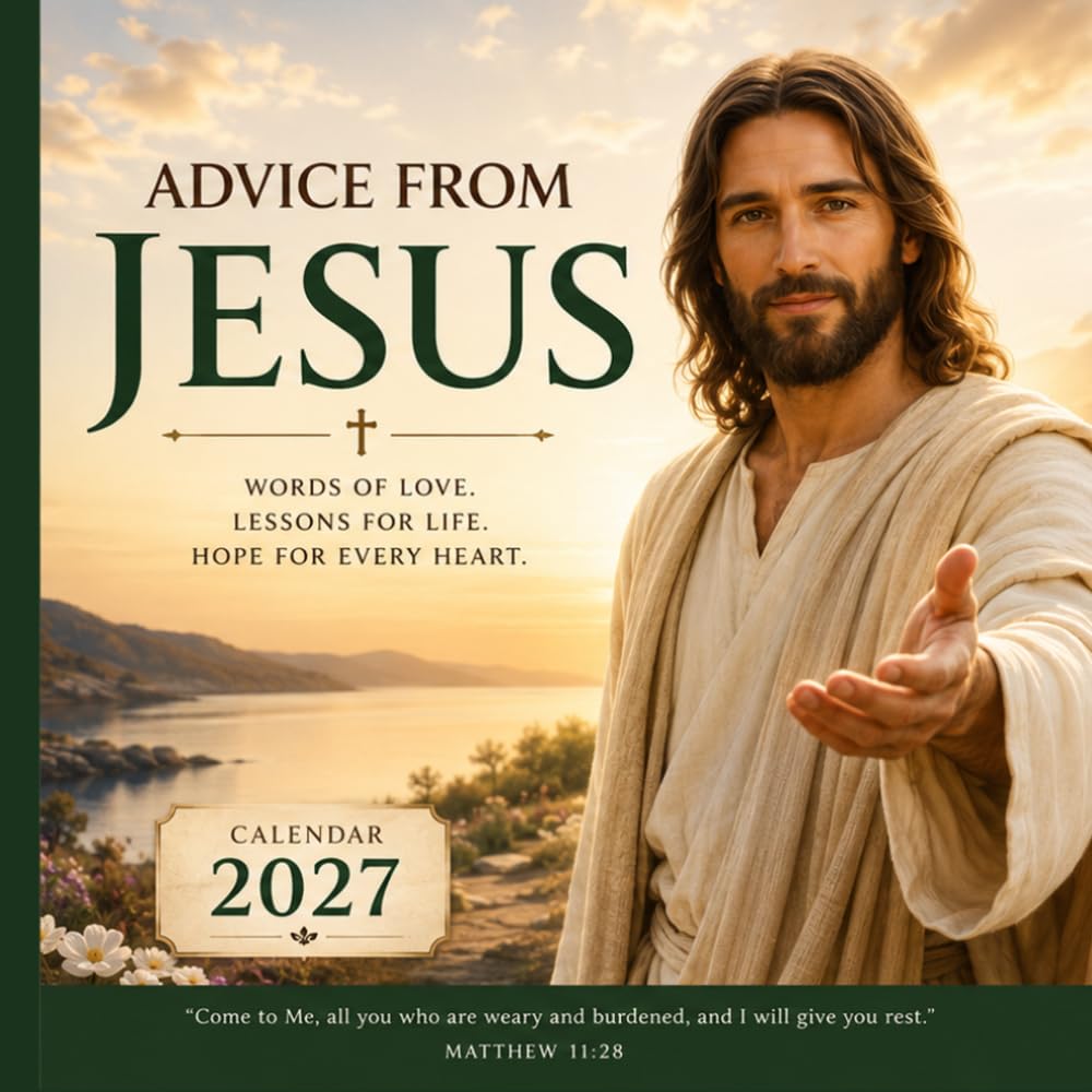 Advice From Jesus: Words of Love, Lessons for Life, Hope for Every Heart | 12-Month Inspirational Christian Calendar 2027 with Bonus January–March 2028