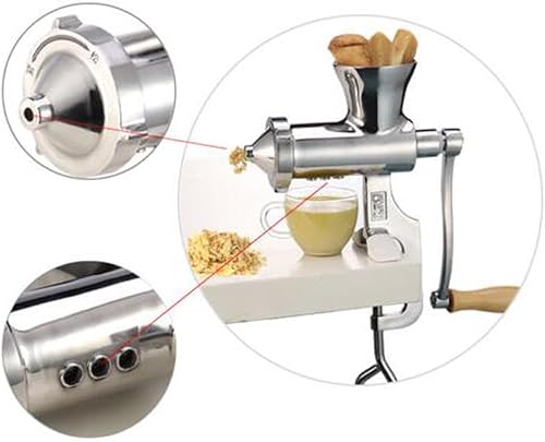 Miniatura 5 de Exprimidor manual de hierba de trigo Exprimidor de acero inoxidable Exprimidor de verduras y frutas Exprimidor de naranja limón Exprimidor de mano