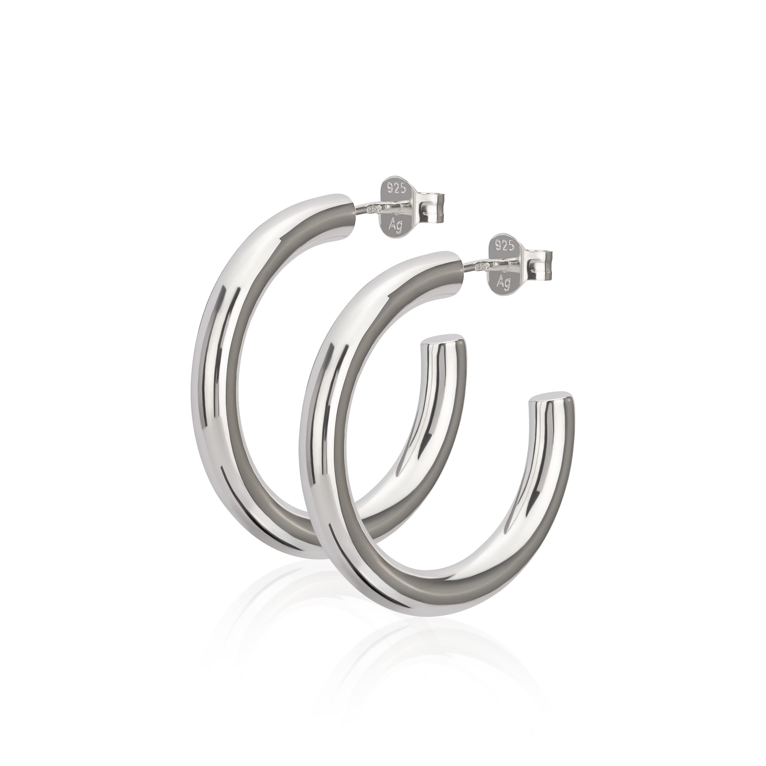 DALARAN Creolen Sterling Silber 925 - Hypoallergen Damen Ohrringe 14-40mm