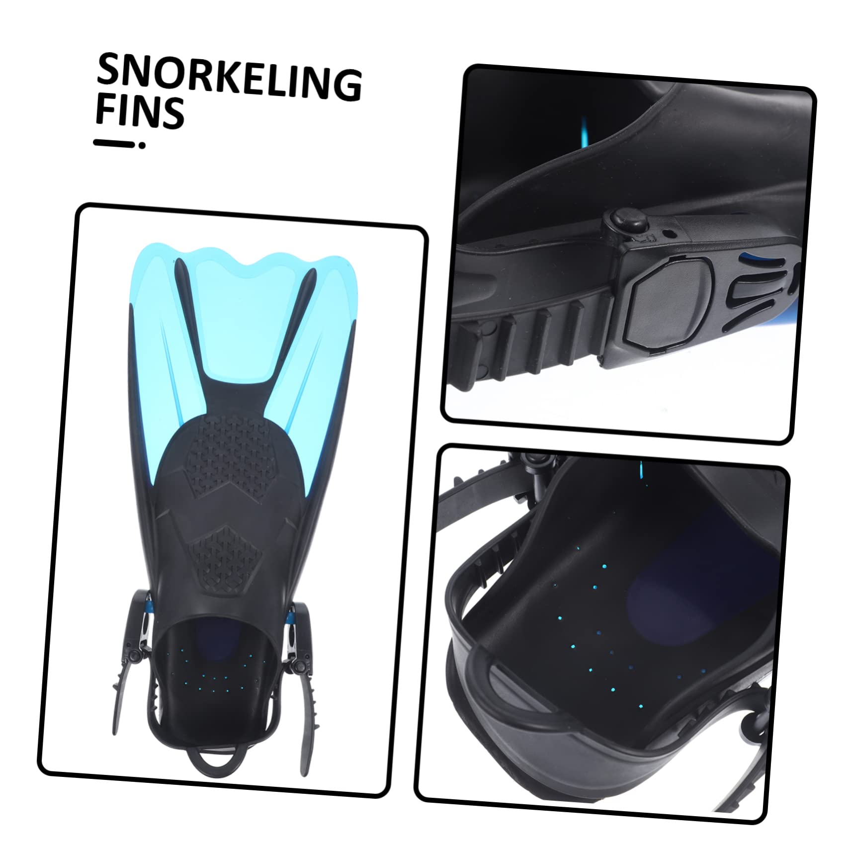 HEMOTON Pinna Snorkeling per Adulti Design e Flipper Immersione per Allenamento per Viaggi e Principianti Confezione