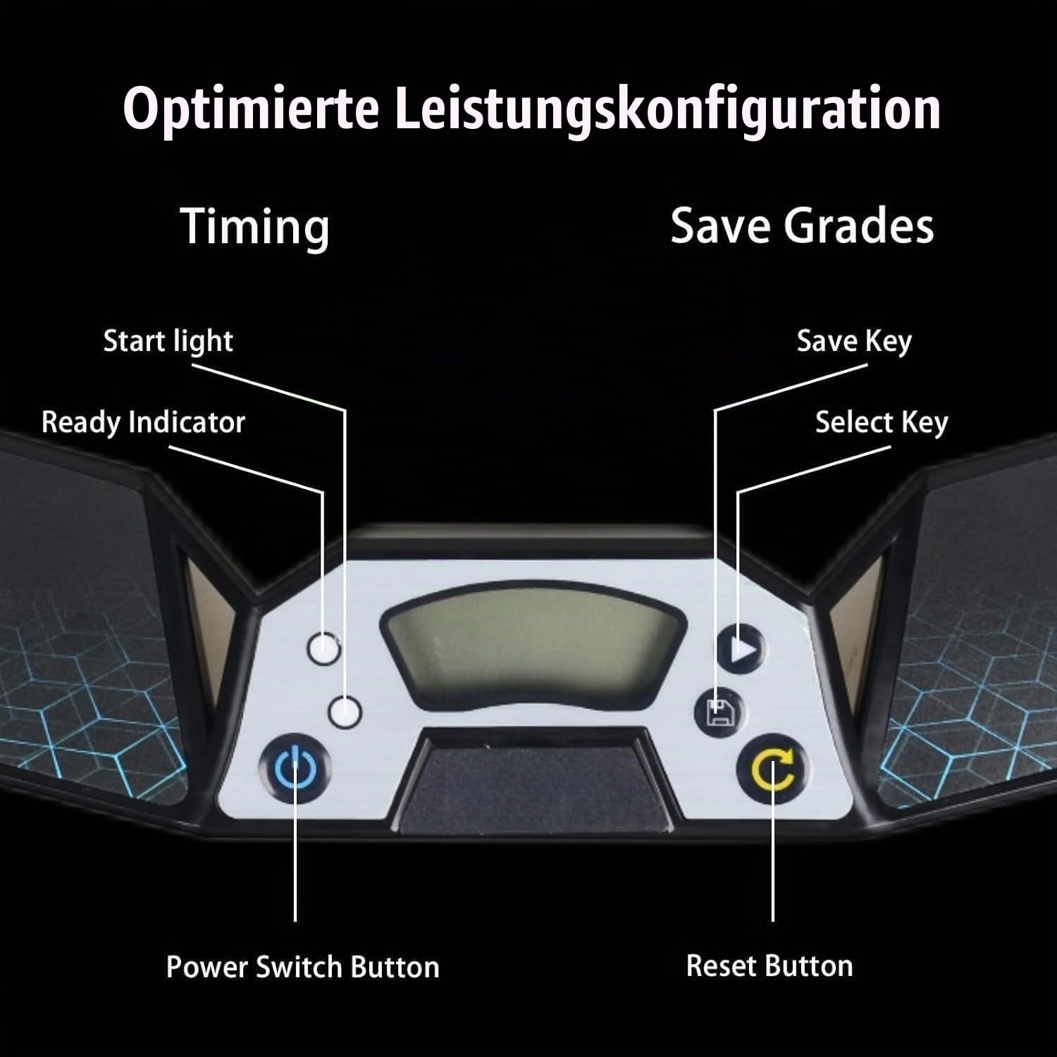 Geschwindigkeits-Timer, Touch-Steuerung, professioneller Timer, Cub-e Geschwindigkeits-Timer mit Anzeige für Mädchen und Jungen