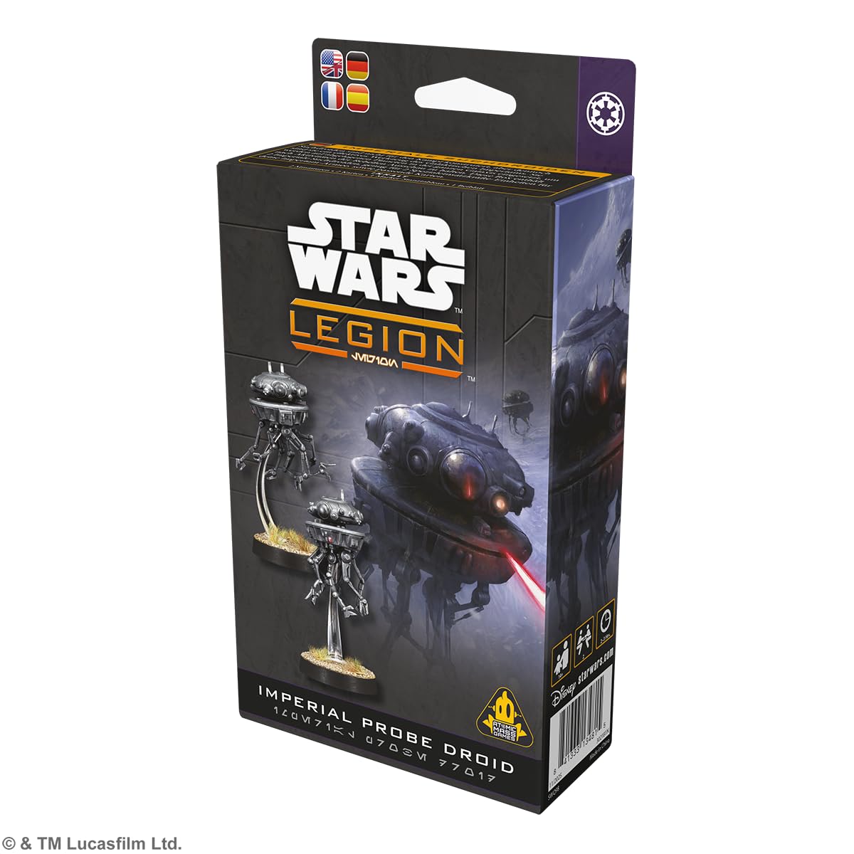 Asmodee, Star Wars: Legion – Imperial Probe Droid (Imperiale Suchdroid), versione DE, Espansione per tablet per 2 giocatori dai 14 anni in su, con tempo di riproduzione di 120-180 minuti, multilingue