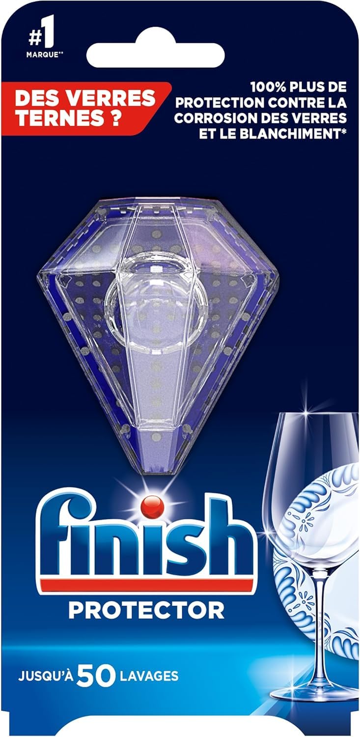 Finish Protector - Protection Des Verres Et De La Vaisselle - Produit Lave Vaisselle - Complement Pastille Lave Vaisselle - lot de 12
