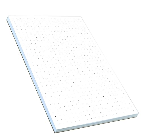 Home Advantage Bloc de notas de cuadrícula de punto, papel para raspar notas (5.5-x-8.5 pulgadas)