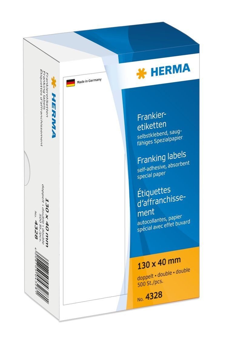 Frankieretiketten 130x40mm ws HERMA 4328