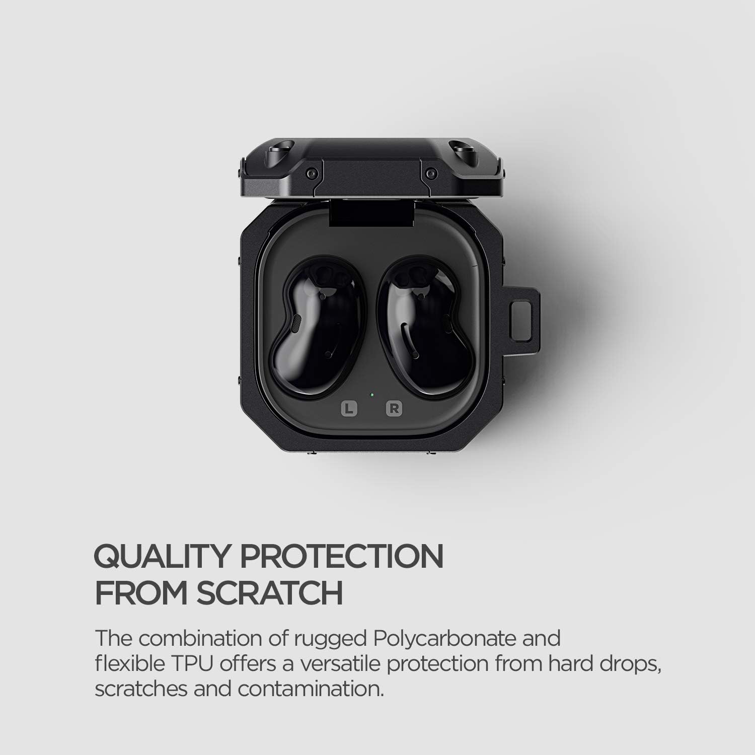 VRS Design Active Fit Buds Case for Galaxy Buds2 Pro (2022), Galaxy Buds 2 Case (2021), Galaxy Buds Pro Case (2021), Galaxy Buds Live Case (2020)
