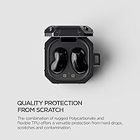 Vista 4 de VRS Design Funda Active Fit Buds para Galaxy Buds2 Pro (2022), Galaxy Buds 2 Case (2021), Galaxy Buds Pro Case (2021), Galaxy Buds Live Case (2020)