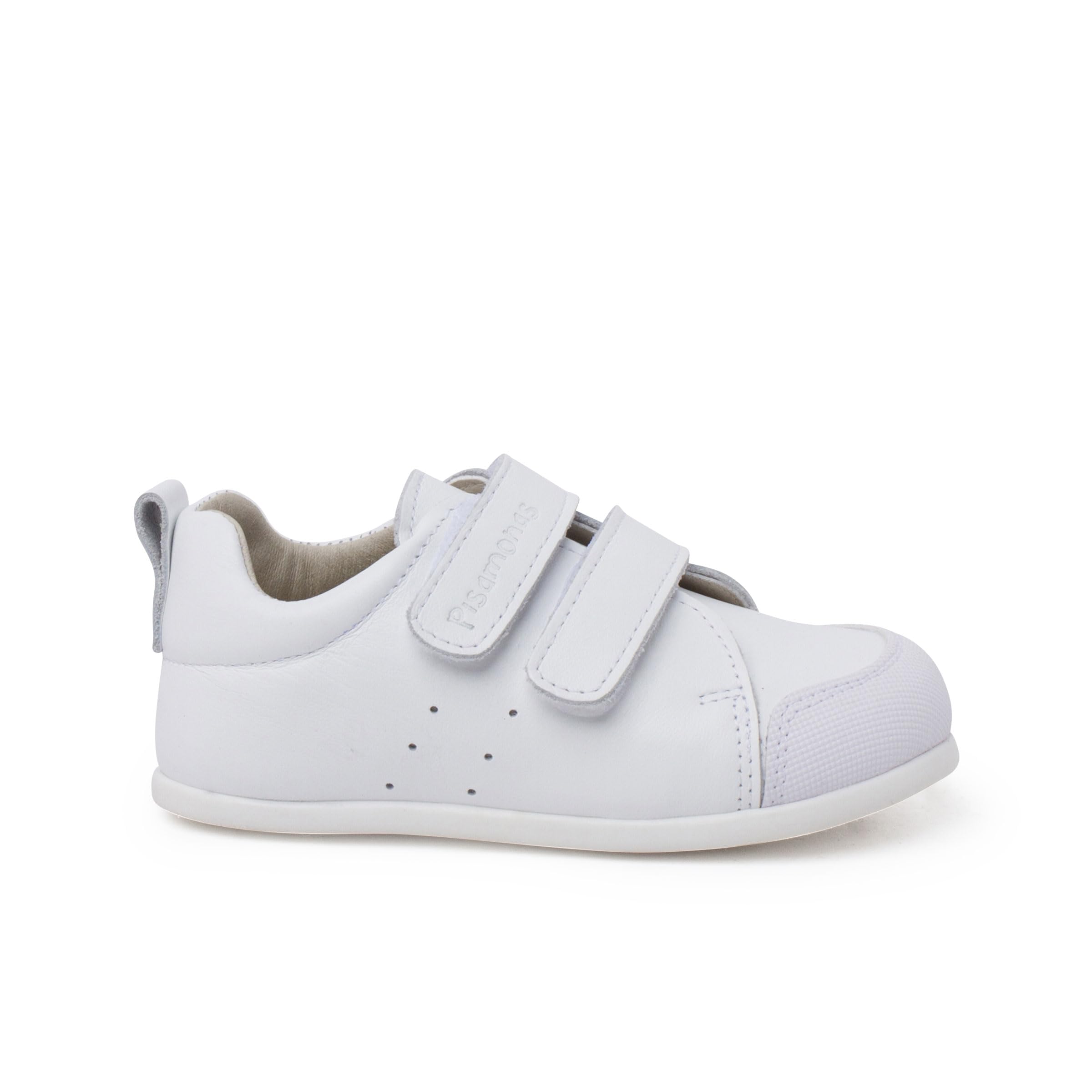 Pisamonas Baskets Souples en Cuir Double Fermeture À Scratch