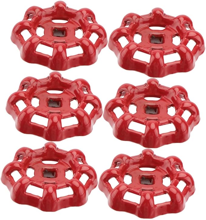 SOESFOUFU 6pcs Gate Valve Handle Round Wheel Stem Outdoor Replacement