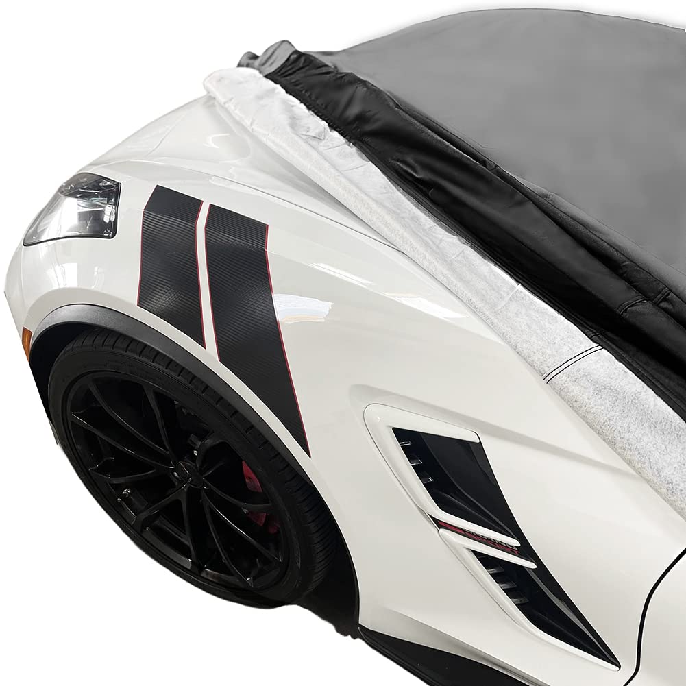 C7 Corvette Car Cover - Custom Fit Indoor Outdoor UV Rain Protection - Ultraguard Plus 300 Denier High — view 6