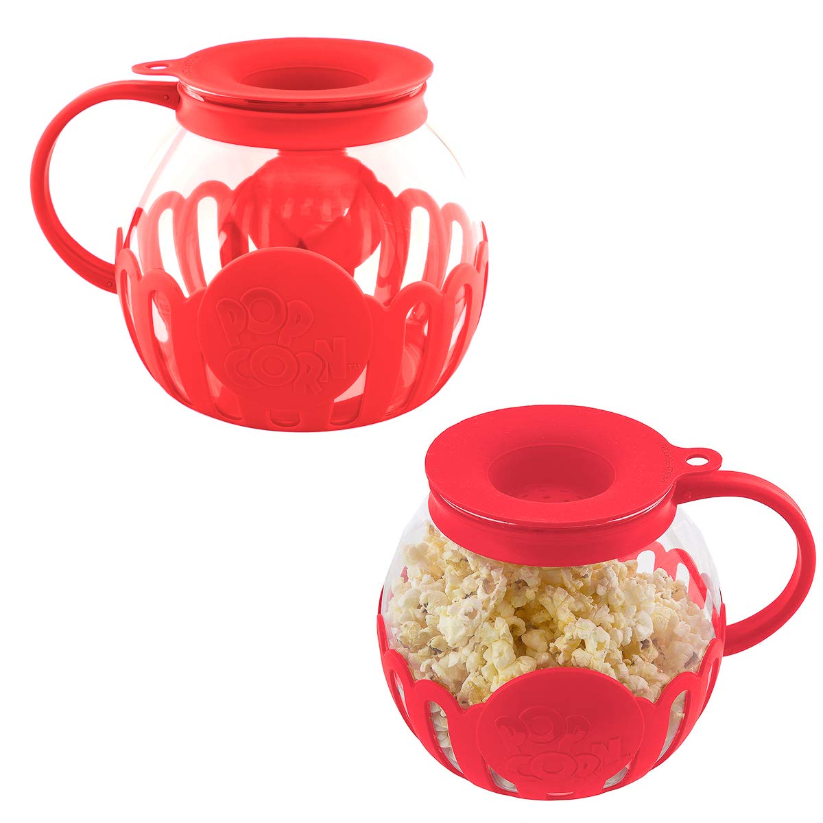 glass microwave popcorn popper qvc