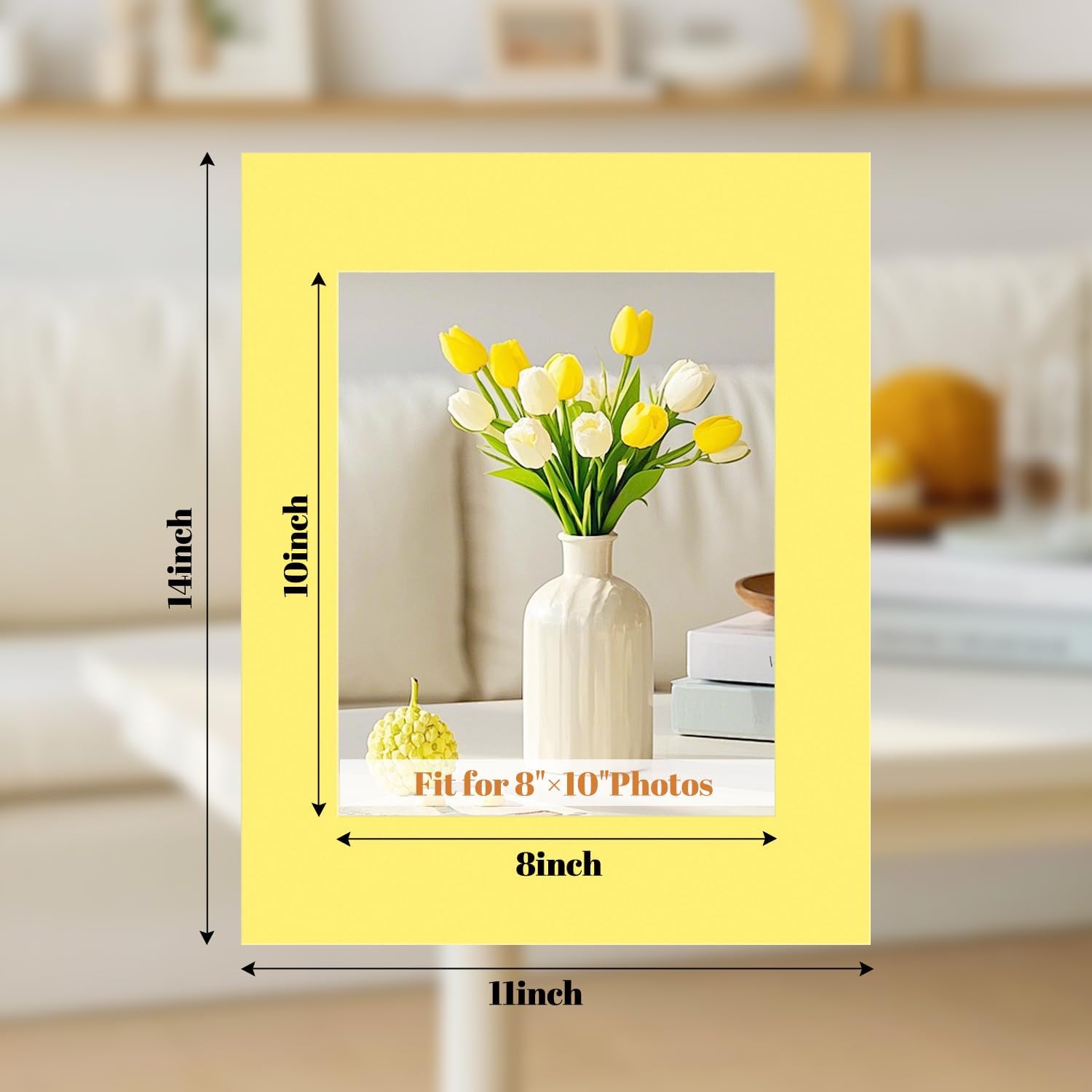 15 Pack Picture Frame Mats, Mixed Colors 11x14 Picture Mats for 8 x10 Photos, Core Bevel Cut Pictures Frames Matting for Photo, Watercolor, Artworks, Prints - Image 2