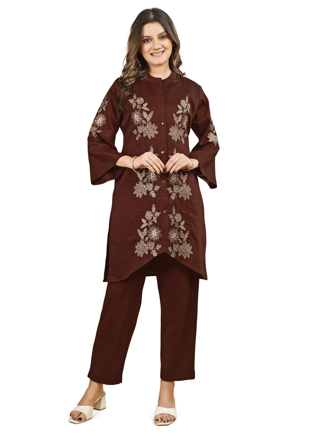 Jack & Jones Cord Set for Women Stylish | Kurta Set for Women in neutral